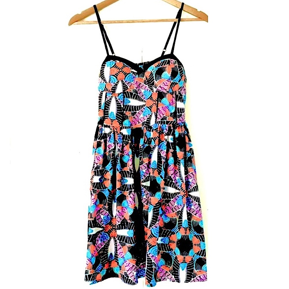 Band of Gypsies | Geometric Fit & Flare Mini Dress